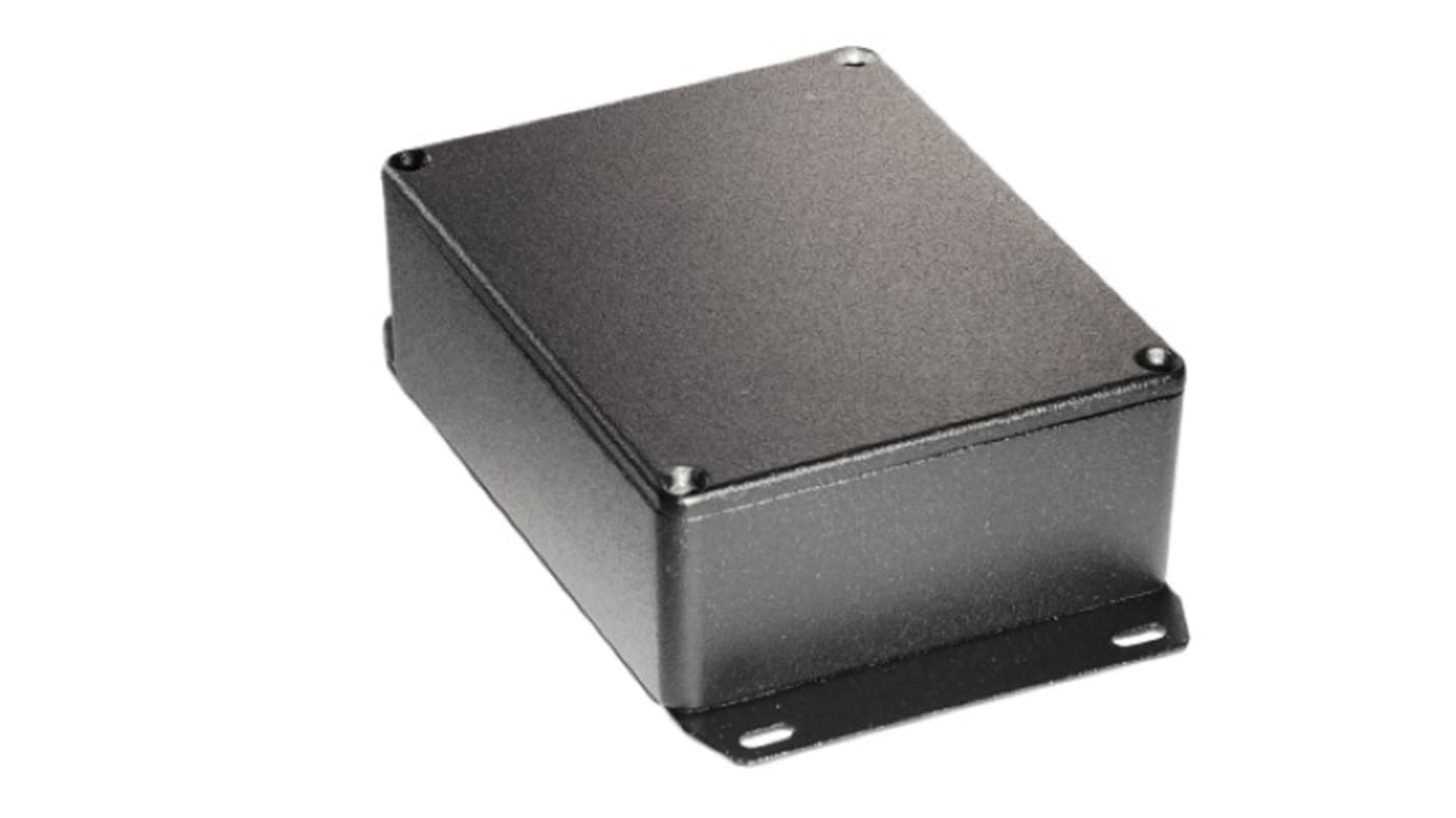 Hammond 1590 Series Die Cast Aluminium Enclosure, IP54, Flanged, 120 x 120 x 43mm