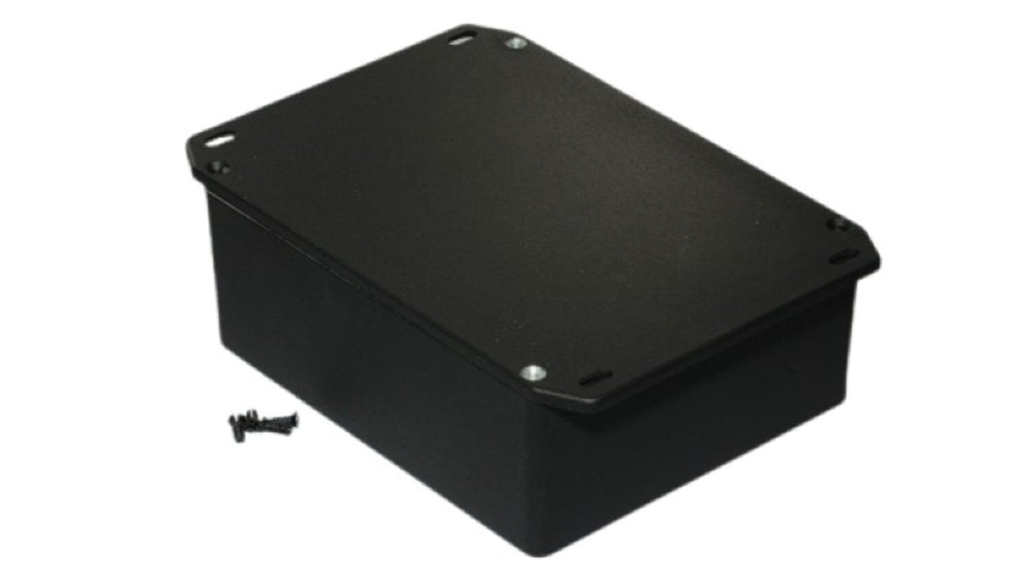 Hammond 1590 Series Die Cast Aluminium Enclosure, IP54, Flanged, 146 x 146 x 57mm