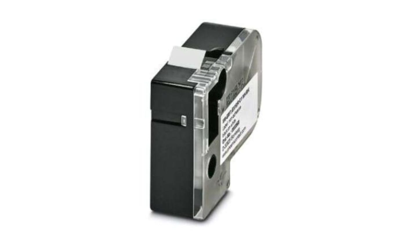 Phoenix Contact MM-EMT (EX18)R C1 WH/BK on White Cable Labels, 5.5 m Length