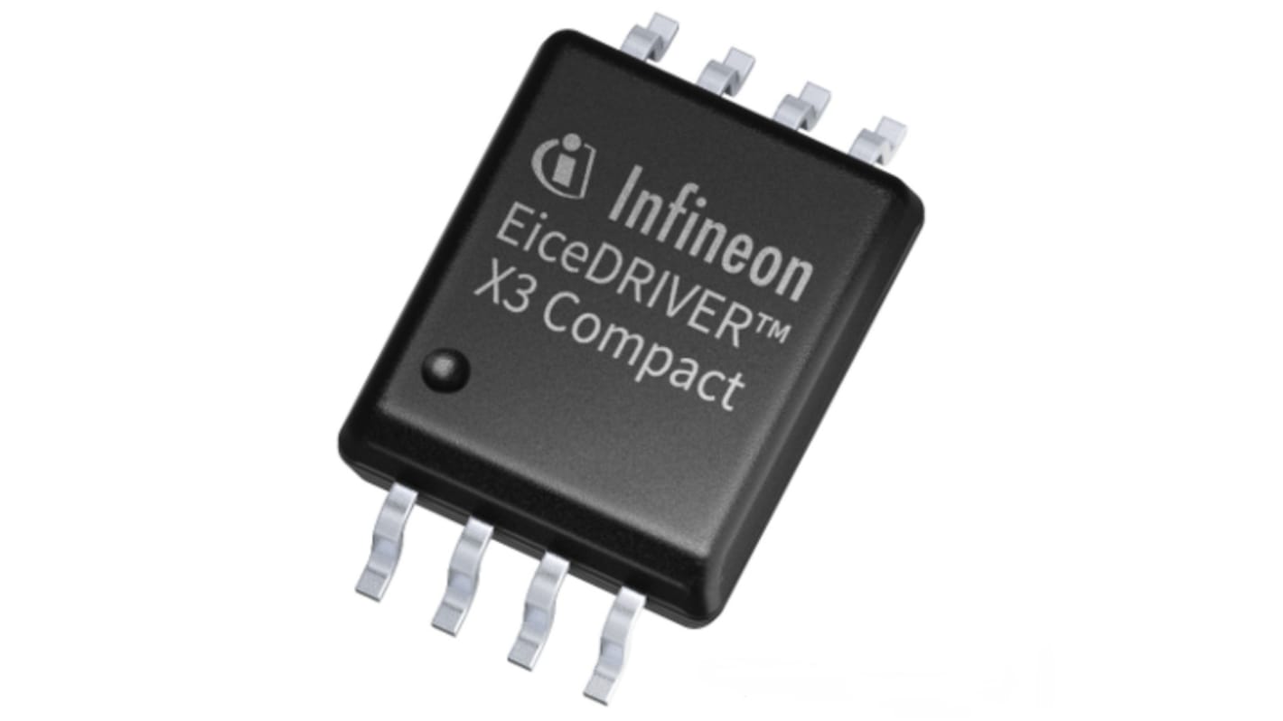 Driver de MOSFET 1ED3121MC12HXUMA1, CMOS 5,5 A 3 → 15V, 8 broches, PG-DSO-8