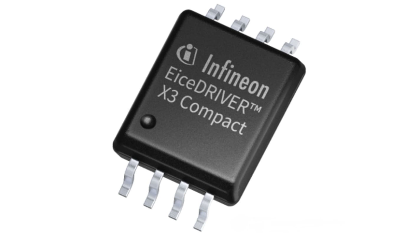 Driver de MOSFET 1ED3124MC12HXUMA1, CMOS 14 A 3 → 15V, 8 broches, PG-DSO-8