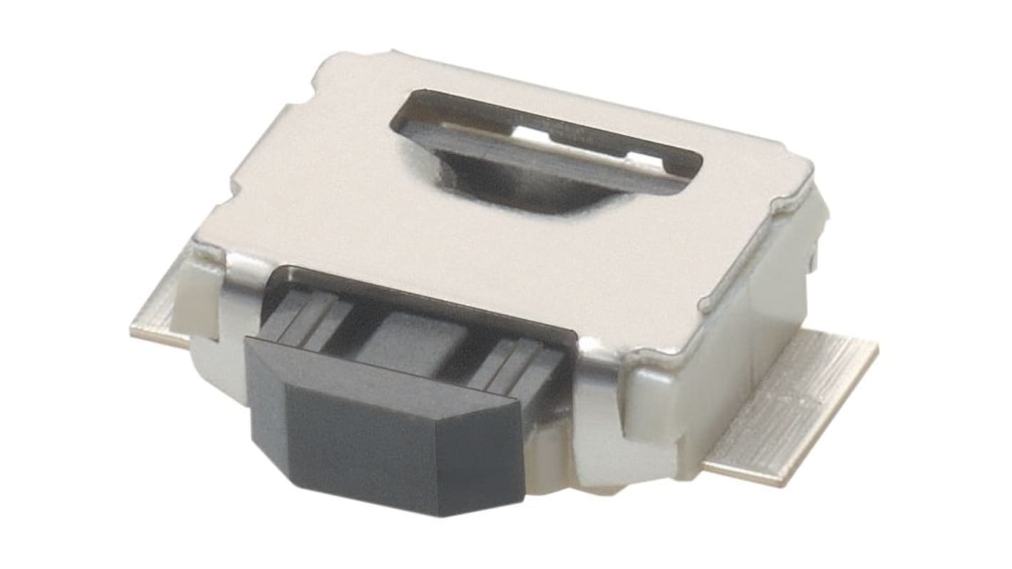 Omron IP40 Black Plunger Tactile Switch, SPST 50 mA Surface Mount