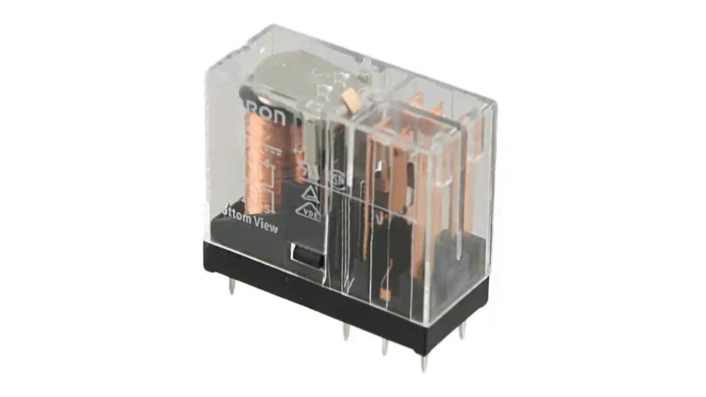 Omron G2R Monostabiles Relais 48V dc Spule 2-poliger Wechsler Printrelais 3A 4,17 kΩ 530mW