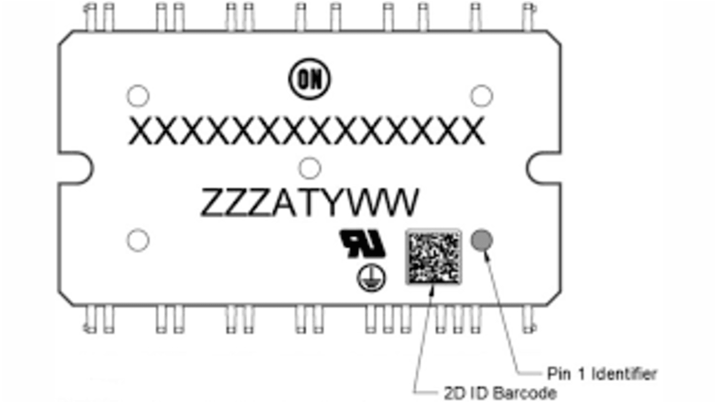 Controlador PFC NXH50M65L4C2SG, 65 kHz DIP, 27 pines