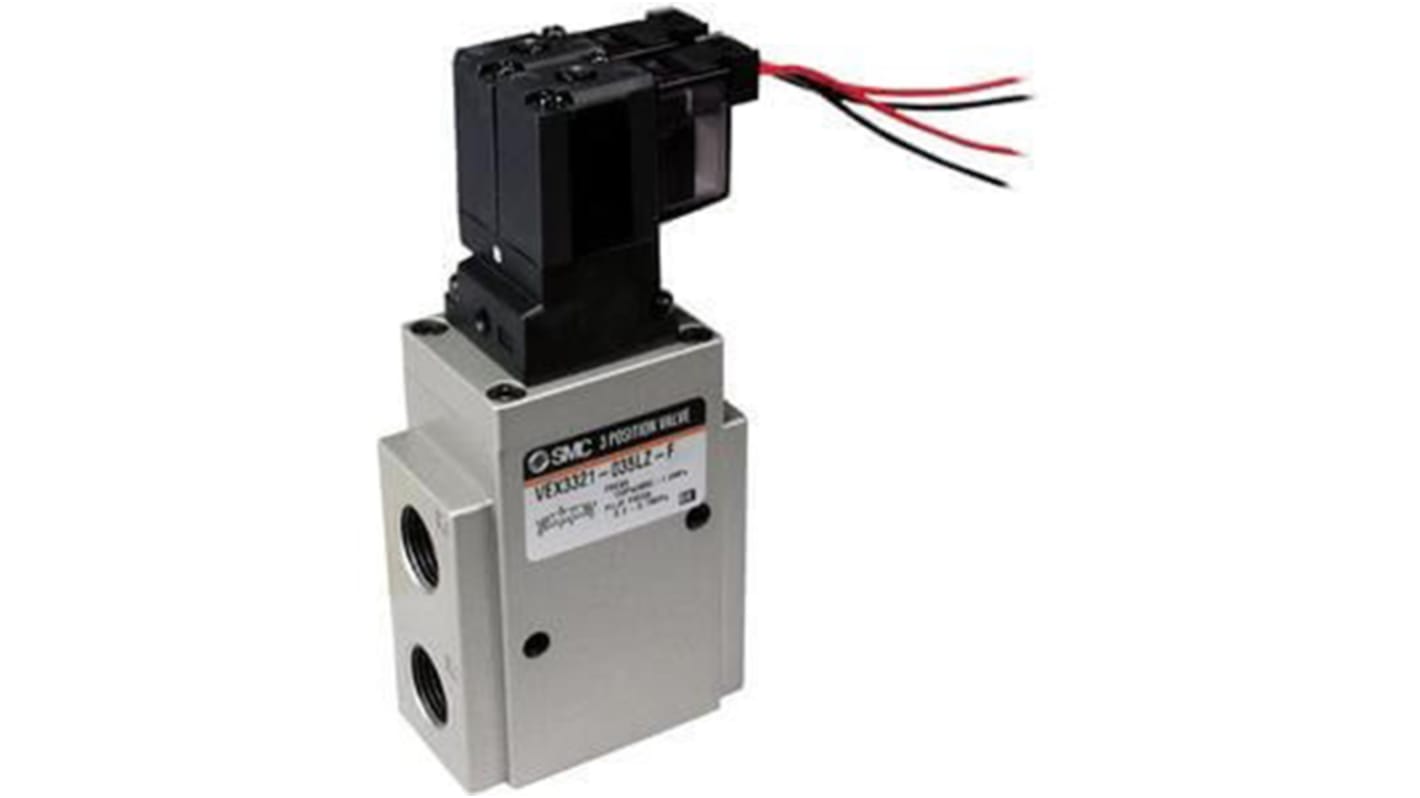 SMC Pneumatic Solenoid Valve - Solenoid Rcp 1/8 VEX3 Series