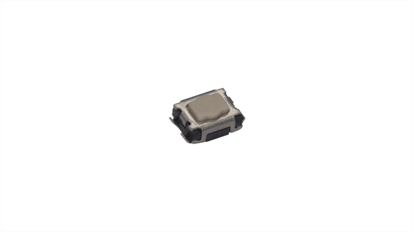 C & K Black Hard Actuator Tactile Switch, SPST 20 mA max 3.5mm Surface Mount