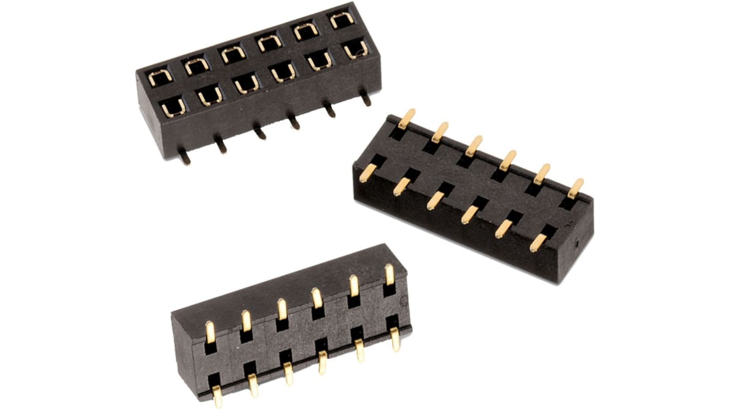 Gniazdo PCB 24 -pinowe 2 -rzędowe raster: 2.54mm Wejście od spodu