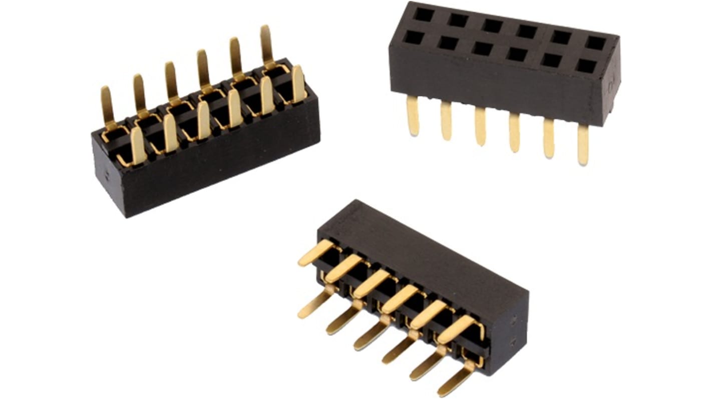 Gniazdo PCB 20 -pinowe 2 -rzędowe raster: 2.54mm Wejście od spodu