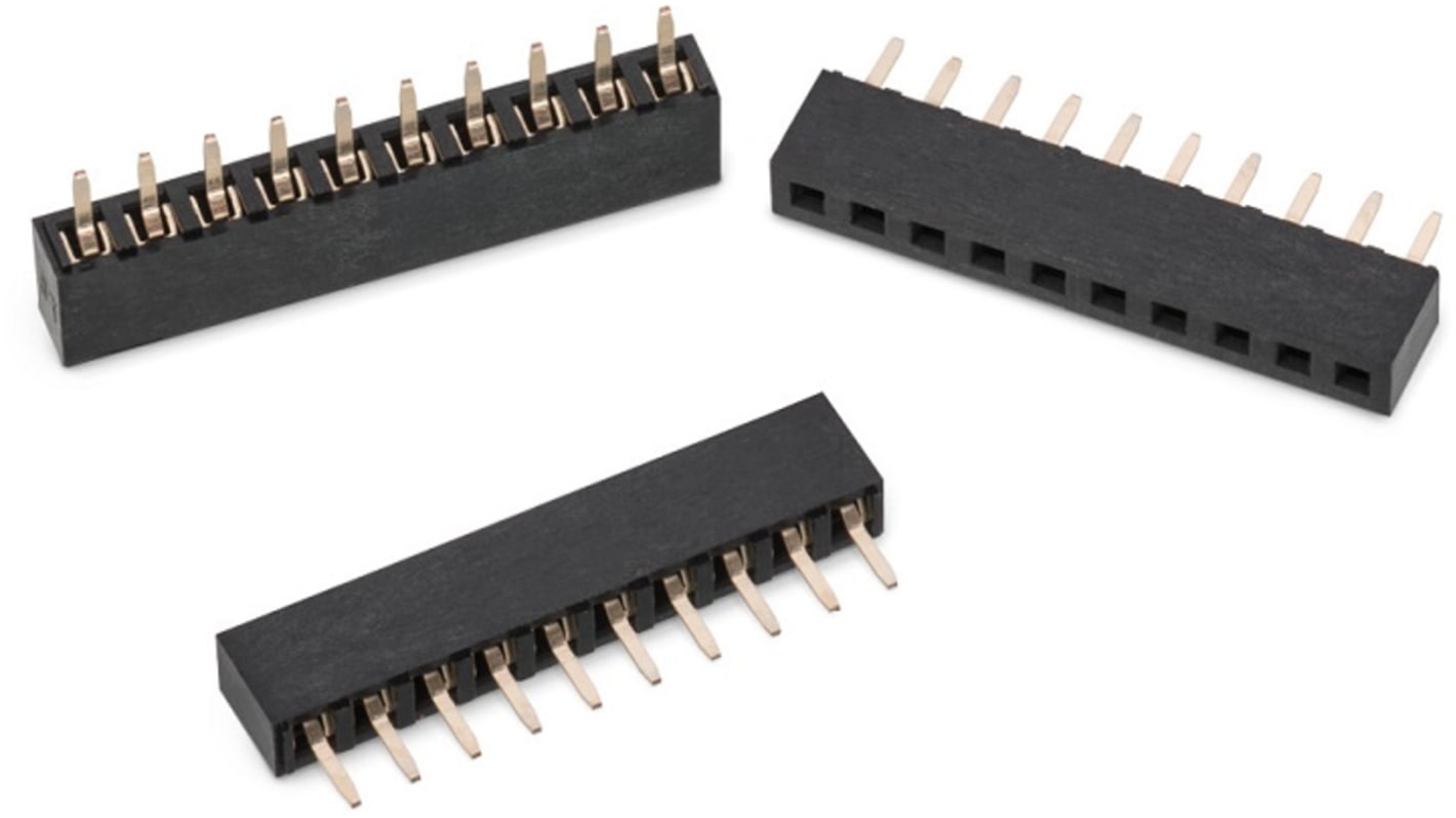 Gniazdo PCB 6 -pinowe raster: 2mm Proste