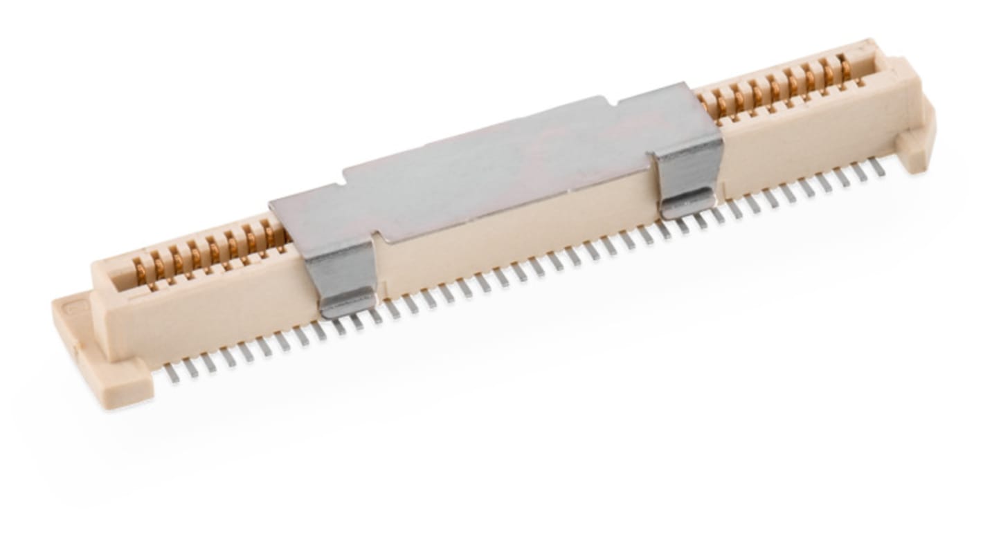 Wurth Elektronik WR-BTB Series Vertical PCB Socket, 80-Contact, 1-Row, 0.8mm Pitch