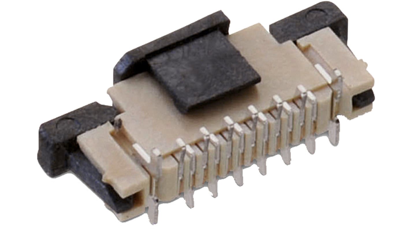 Connettore FPC Wurth Elektronik, 22 via/e , passo 0.5mm, Connettore femmina, Contatto ZIF verticale, Montaggio