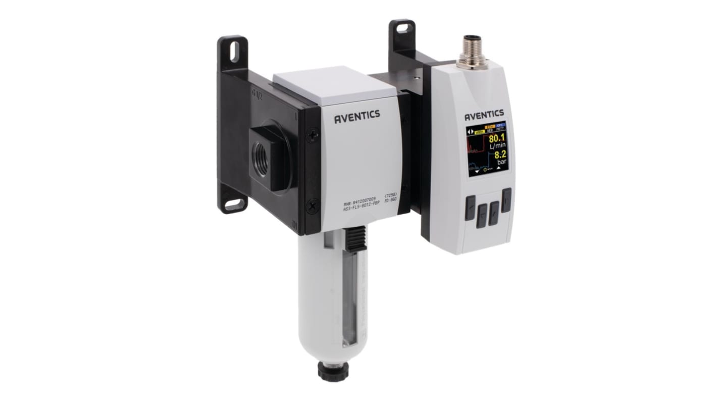 EMERSON – AVENTICS AF2 Series Air Flow Monitor Flow Sensor for Air, Gas, 8 l/min Min, 2445 L/min Max