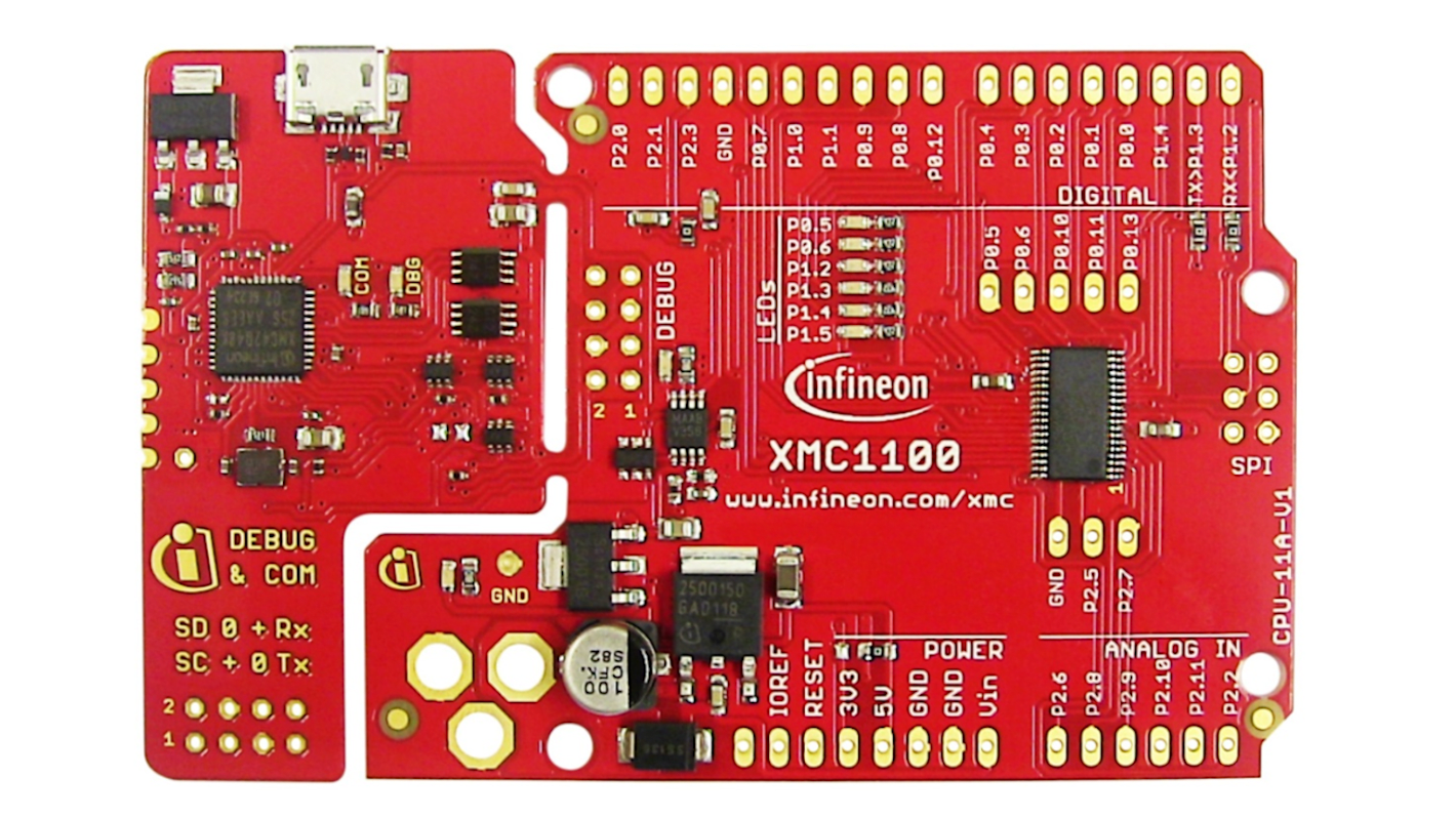 Infineon マイクロコントローラ開発キット, 評価ボード, KIT-XMC11-BOOT-001, Arduino、USB, KITXMC11BOOT001TOBO1