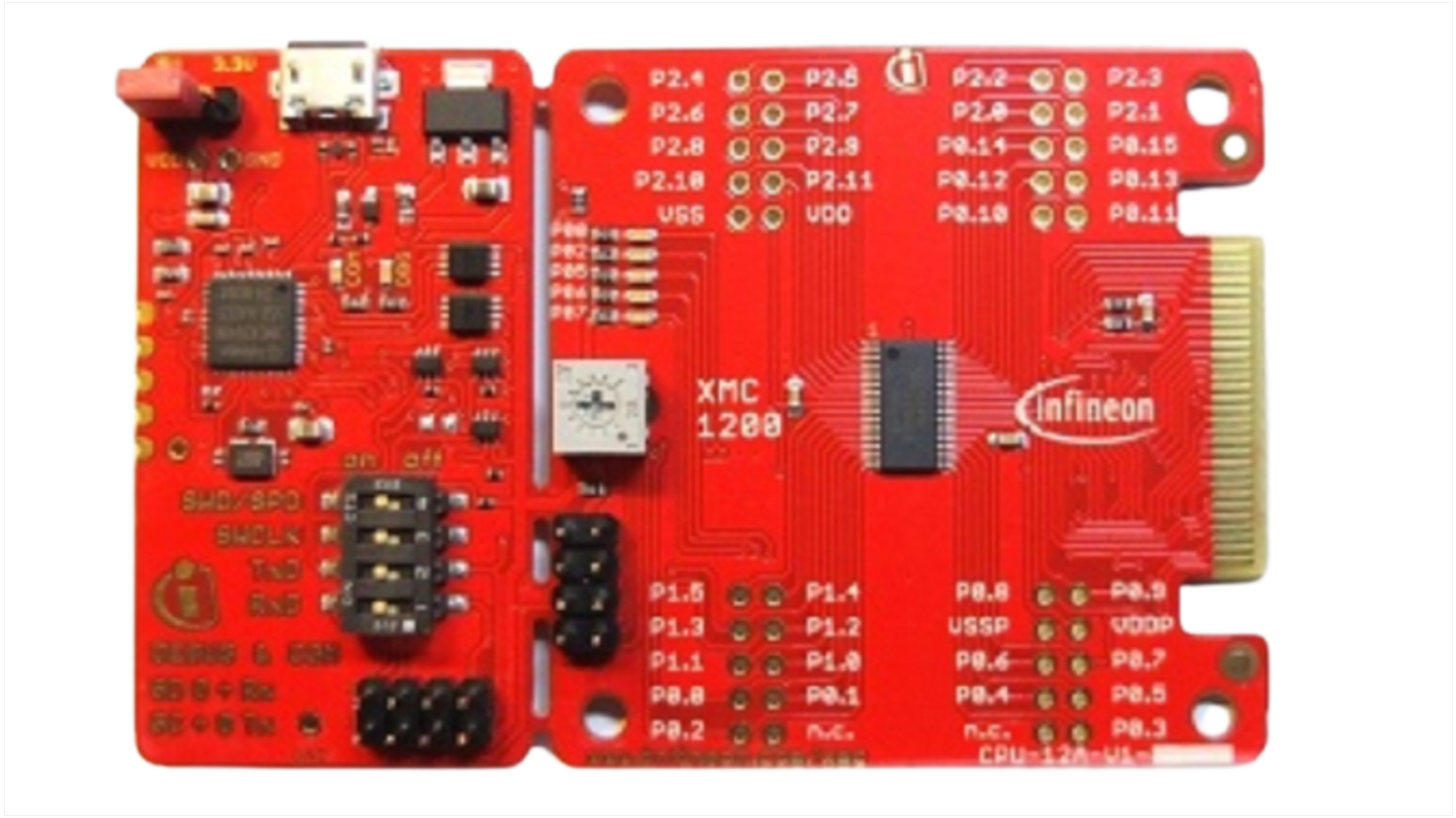 Infineon マイクロコントローラ開発キット, 評価ボード, KIT-XMC12-BOOT-001, ARM Cortex, KITXMC12BOOT001TOBO1