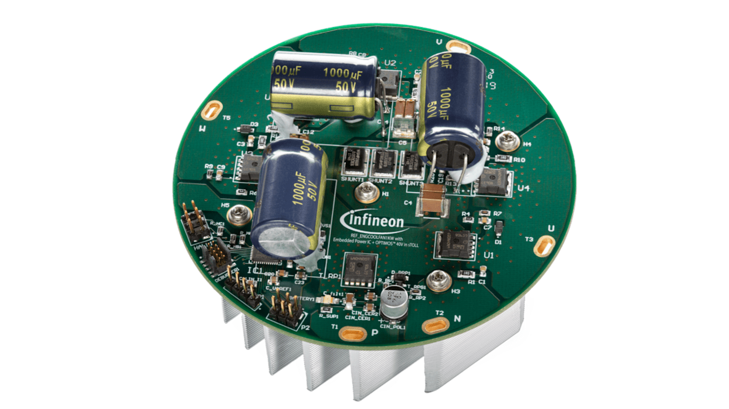 Infineon REF-ENGCOOLFAN1KW, 三相电机驱动器 开发板, IAUA250N04S6N007, TLE9879QXW40芯片