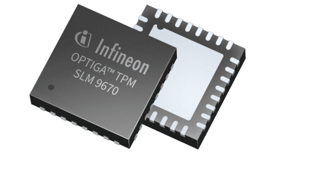 Infineon 加密芯片, 6.962kB存储器, SPI接口, 32引脚, VQFN-32封装