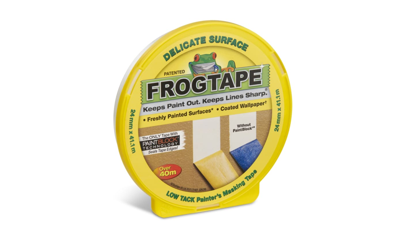 Taśma maskująca FROGTAPE szerokość: 24mm Papierowe Żółty