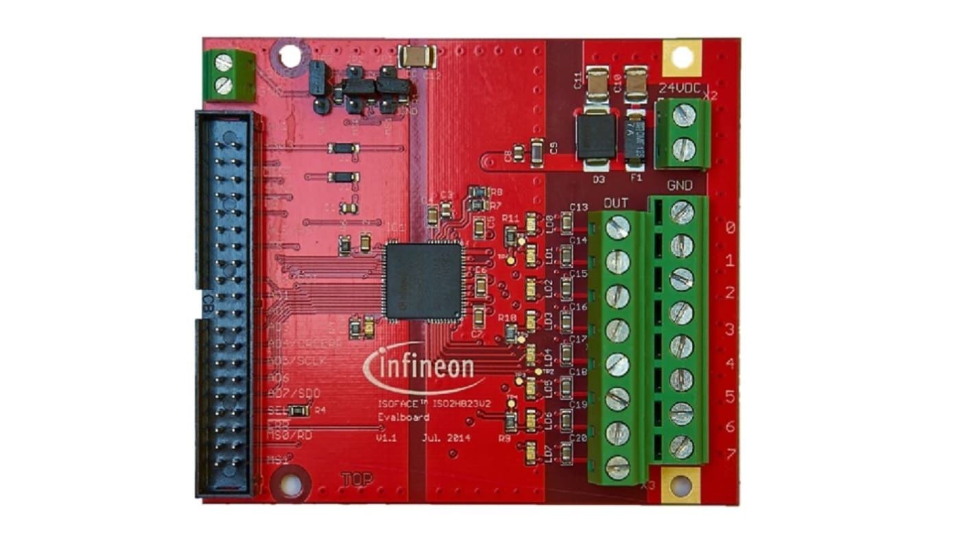 Infineon EVAL ISO2H823V2.5, 负载开关 评估测试板, ISO2H823V2芯片