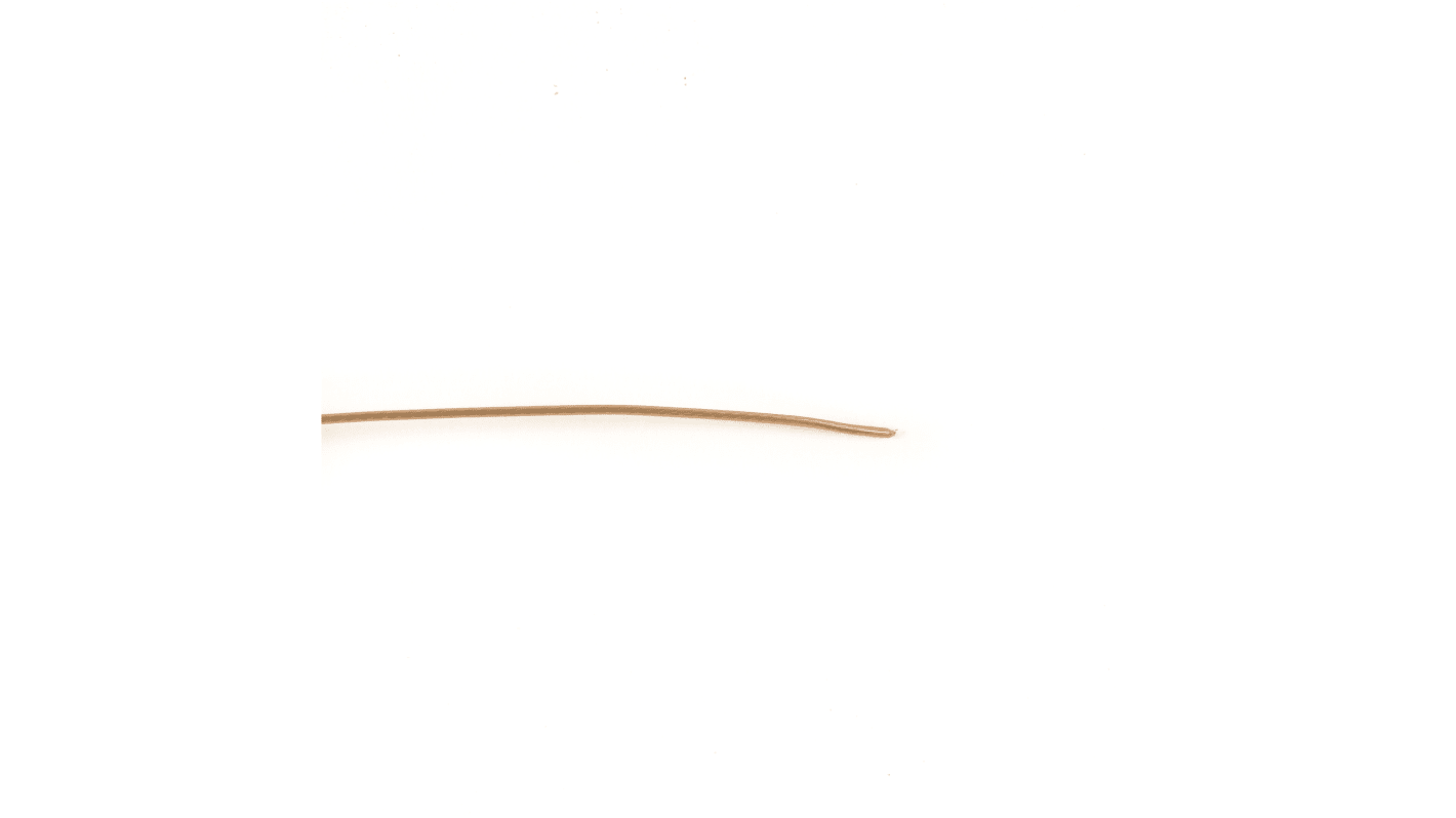 Alpha Wire Hook-up Wire Specialty Series Brown 0.616 mm² Hook Up Wire, 20 AWG, 19/0.20 mm, 300m, PFA Insulation, 2620