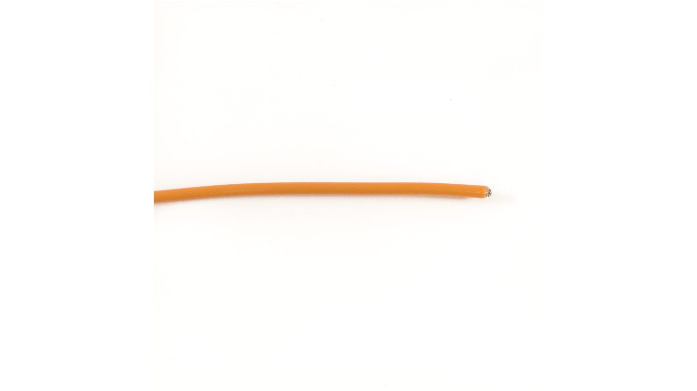 Alpha Wire Hook-up Wire Specialty Series Orange 0.616 mm² Hook Up Wire, 20 AWG, 19/0.20 mm, 30m, PFA Insulation, 2620