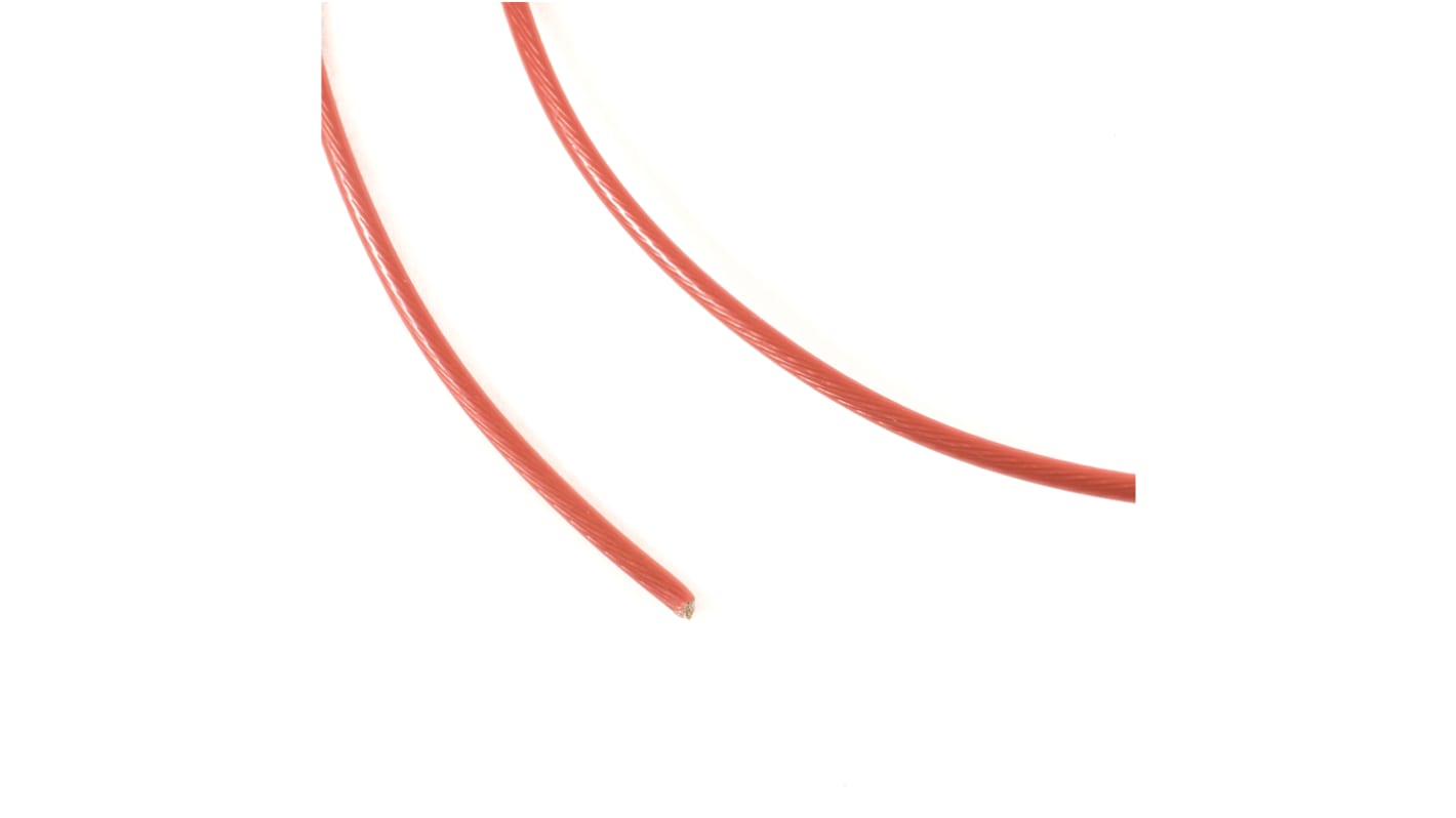 Alpha Wire 红色电线, 0.616 mm², 300m长, 20 AWG, 600 V, PFA绝缘, Hook-up Wire Specialty系列