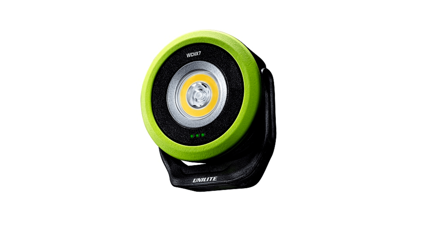 Luce da lavoro Unilite, lampada LED COB, 3,7 V, IK07, IP65, dimensioni 97 x 83 x 39 mm