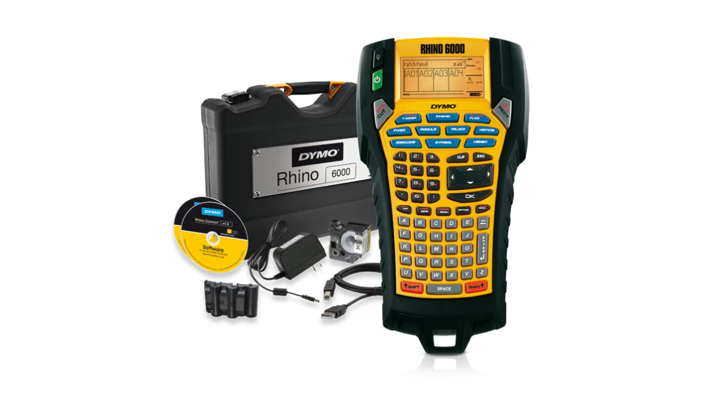 Dymo DYMO RHINO 6000 Handheld Label Printer Kit, 24mm Max Label Width, EU