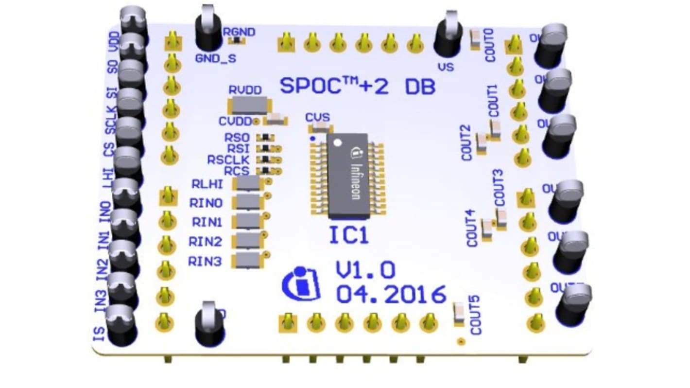 Infineon SPOC-2 DB BTS72220-4ESA Power Management for Combination with the SPOC 2 motherboard