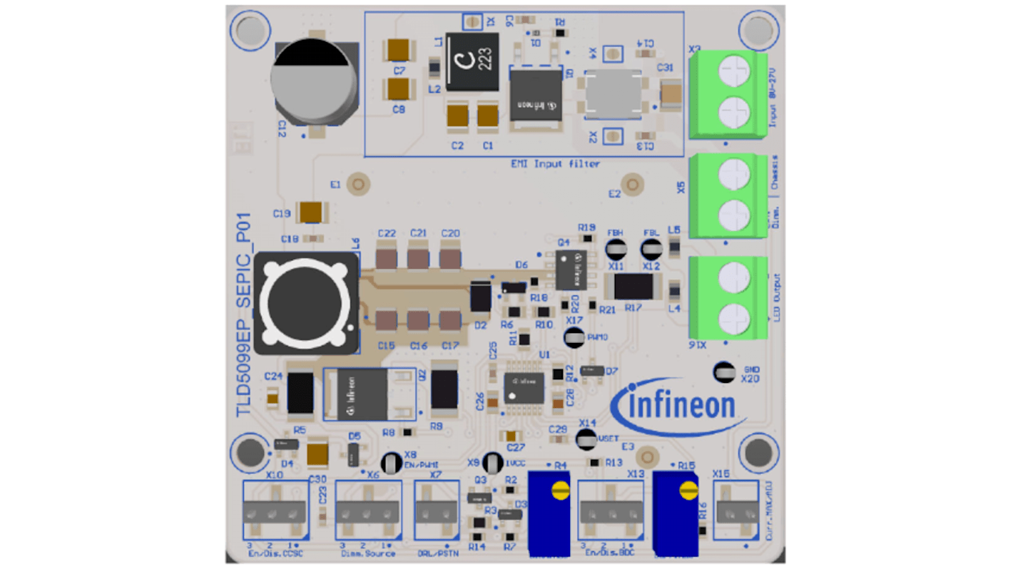 Infineon TLD5099EP-SEPIC EVALK, 升压控制器 评估套件, TLD5099EP芯片