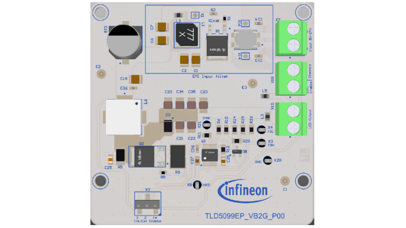 Infineon TLD5099EP-VB2G EVALK Boost Controller for TLD5099EP