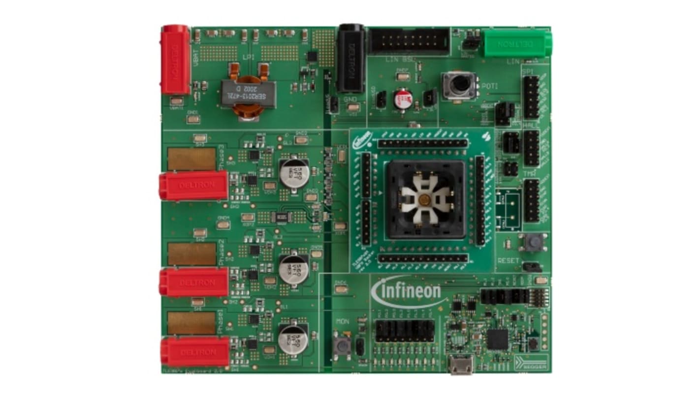 Infineon B6-Bridge for BLDC motor drive, MOSFETS, UART Leistung, Motor und Robotics Entwicklungstool, TLE987X