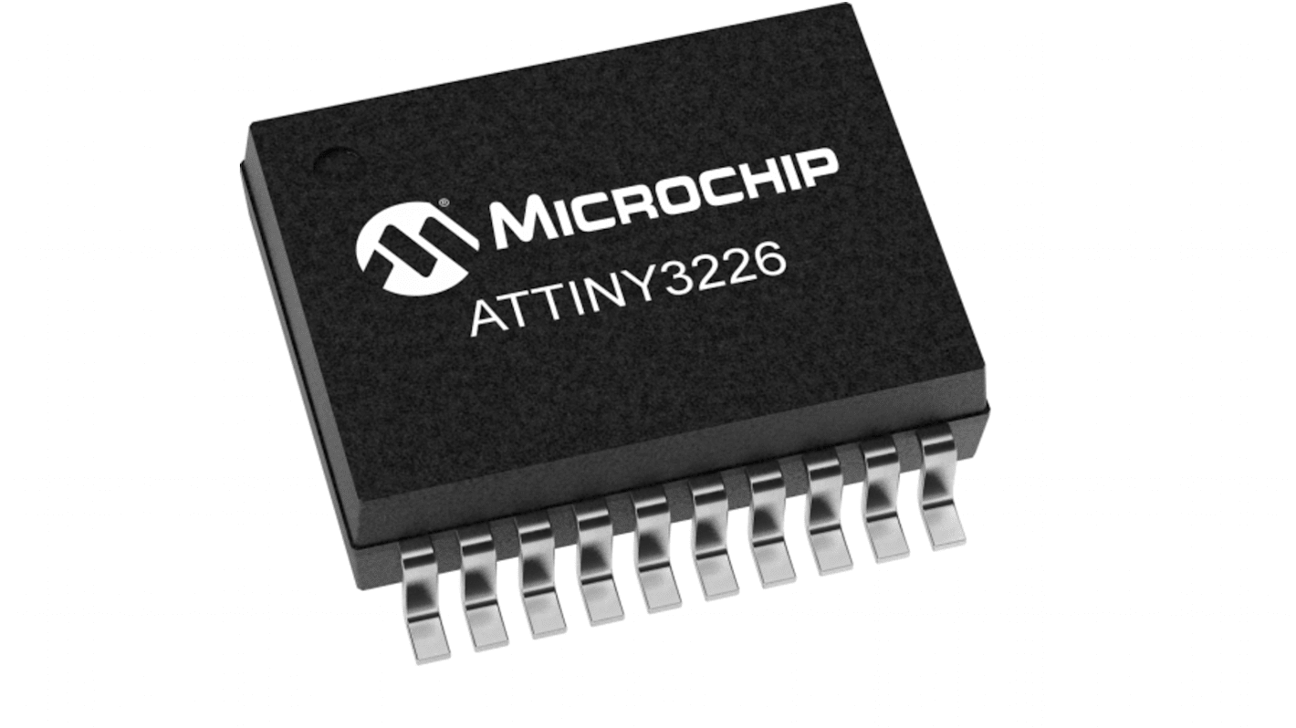 Microcontrollore Microchip, CPU AVR, SOIC, AVR, 20 Pin, SMD, 20MHz