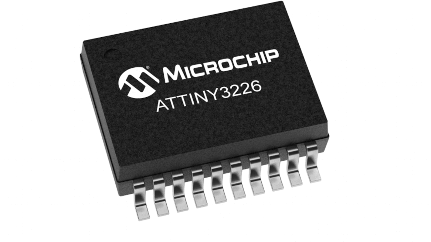 Microchip AVR CPU, AVR Microcontroller, 20MHz, 32 kB Flash, 20-Pin SOIC