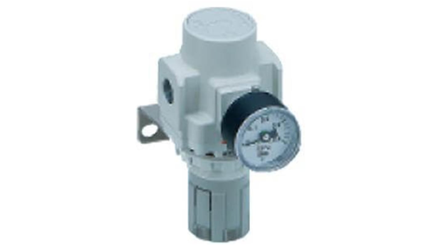 SMC G 1/4 Pneumatic Regulator - 0.05bar to 4bar, 7bar max. input