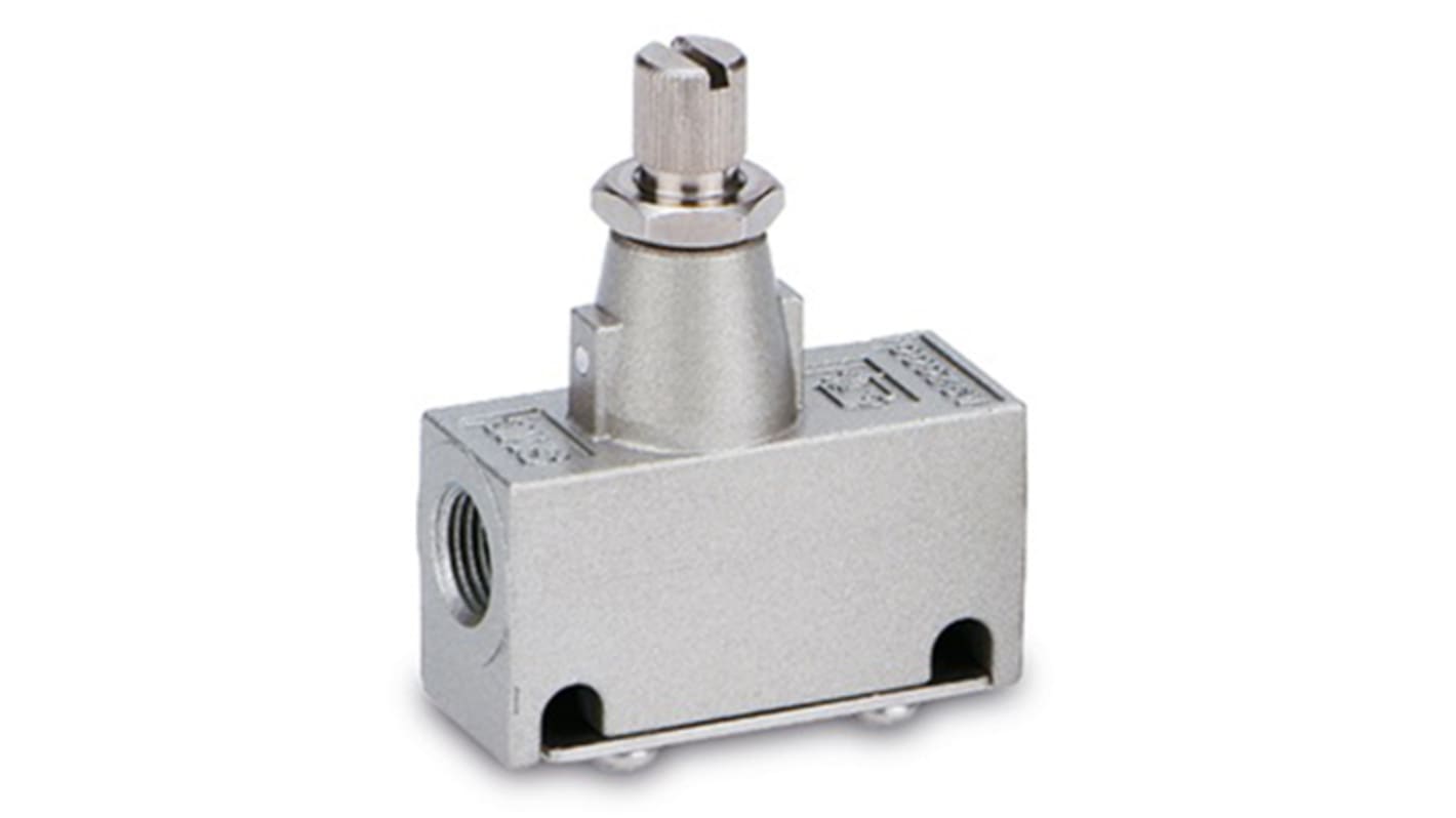 SMC AS400 Series Threaded Speed Controller, R 1/2 Inlet Port x 4mm Tube Outlet Port