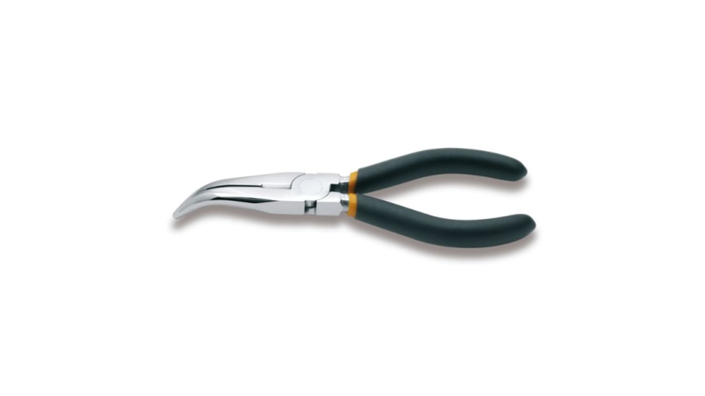 BETA Long Nose Pliers, 160 mm Overall, Bent Tip, 54mm Jaw