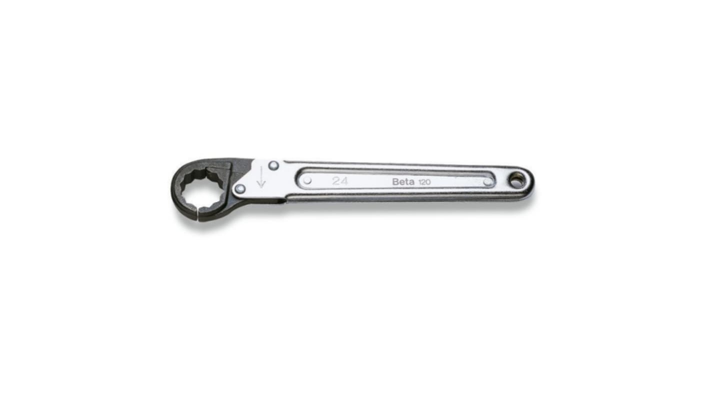 BETA Pipe Wrench, 230 mm Overall, 41mm Jaw Capacity, Straight Handle