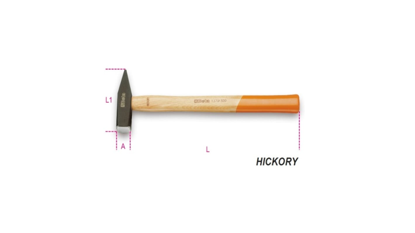 BETA Steel Engineer's Hammer with Wood Handle, 100g