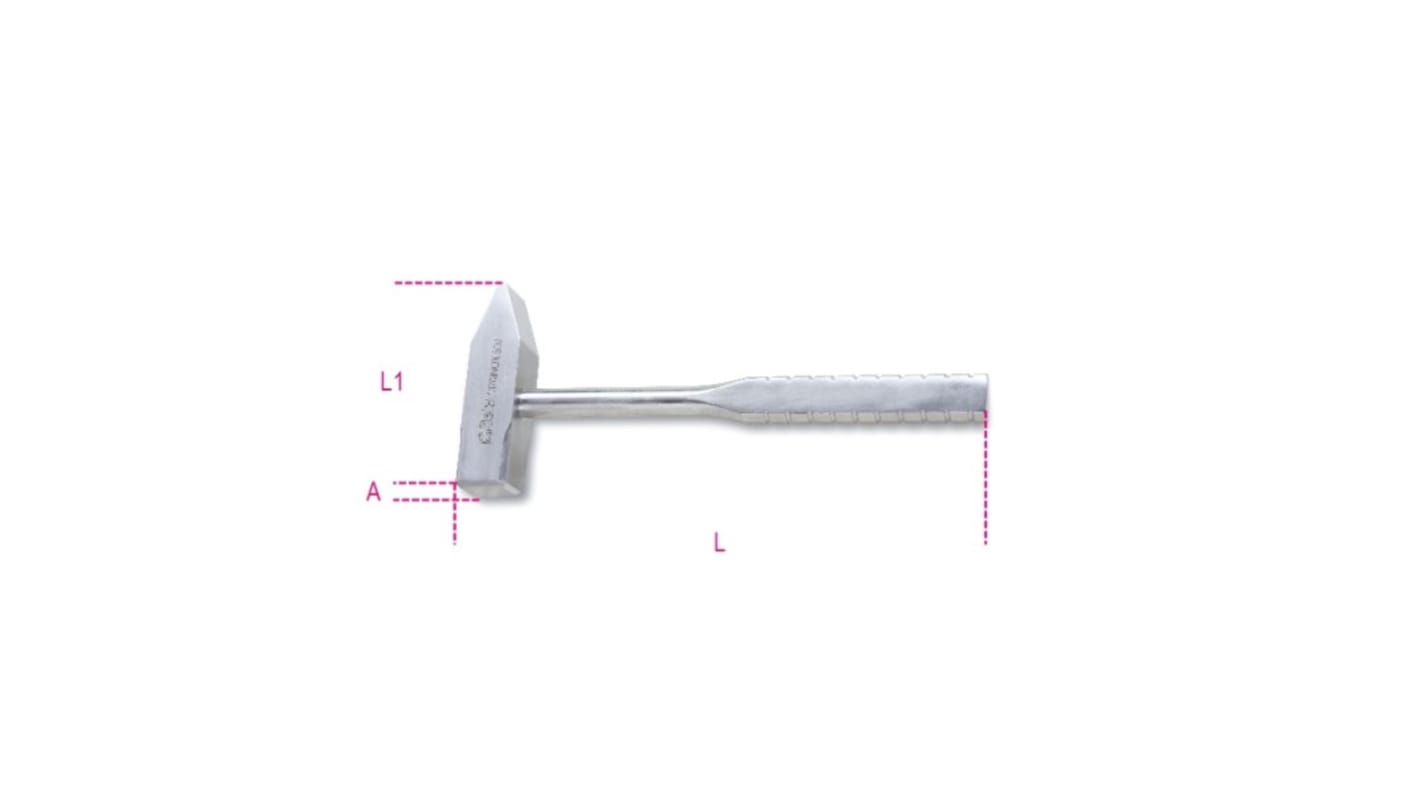 BETA Engineer's Hammer with Stainless Steel Handle, 500g