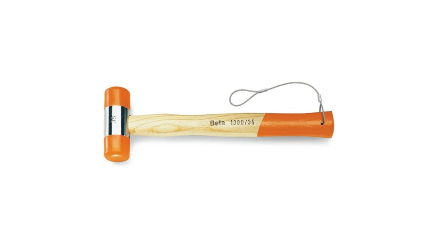 BETA Plastic Soft Face Hammer with Wood Handle, 698g