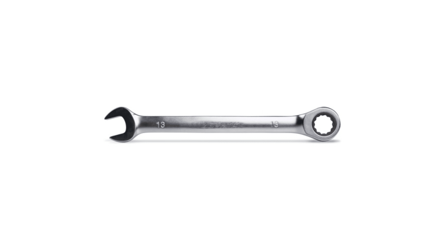 Chiave combinata a cricchetto BETA, lungh. 250 mm, bocca poligonale 19mm