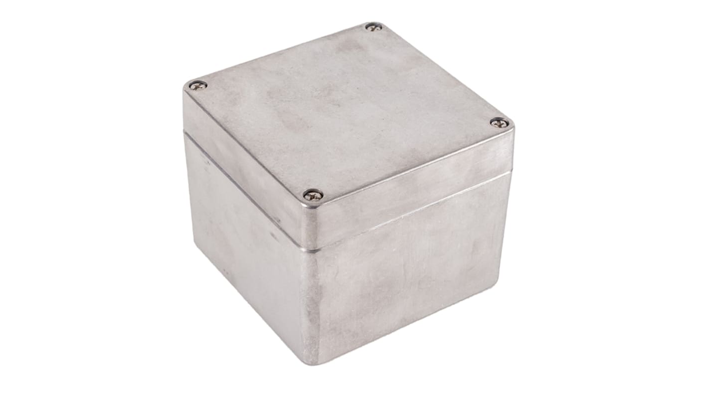 Caja de uso general Hammond de Aleación de Aluminio Presofundido Transparente, 100 x 100 x 81mm, IP68