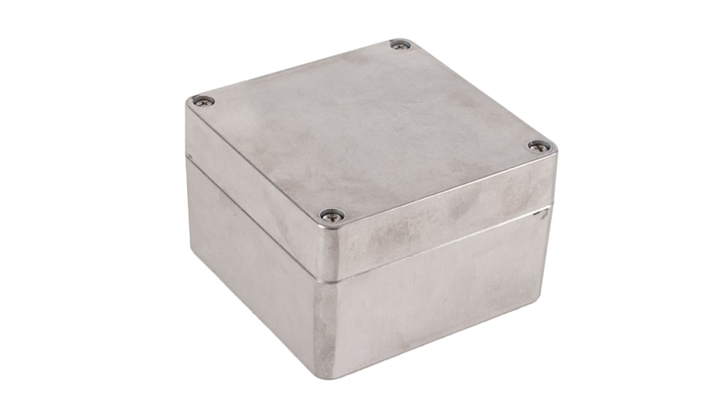 Hammond 1590Z Series Clear Die Cast Aluminium Alloy General Purpose Enclosure, IP68, 140 x 140 x 91mm