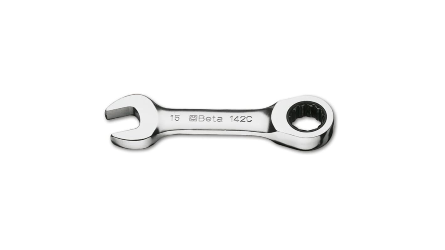 Chiave combinata a cricchetto BETA, lungh. 100 mm, bocca poligonale 11mm