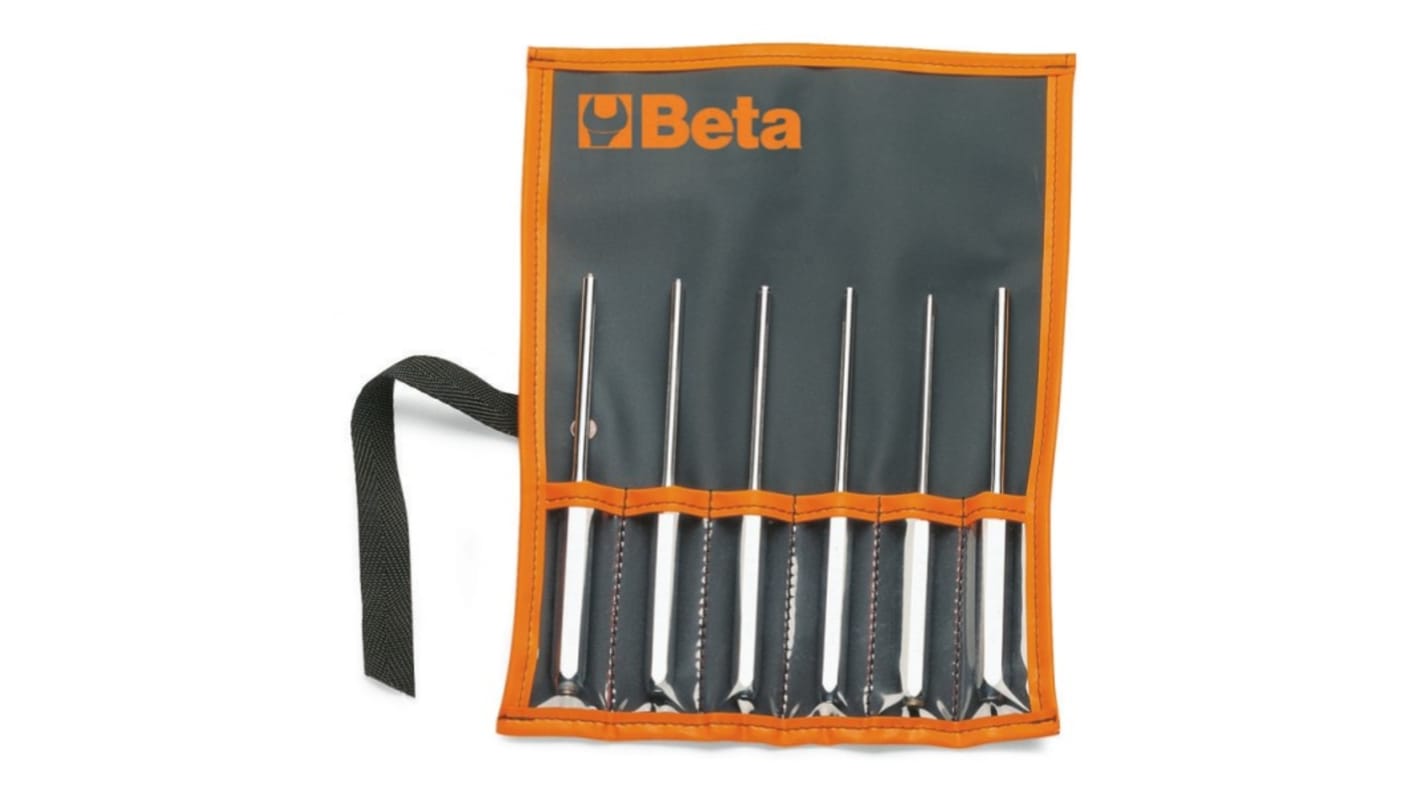 Set punzoni BETA, L. 182 mm, Ø gambo 4 mm, 5 mm, 6 mm, 6 pezzi