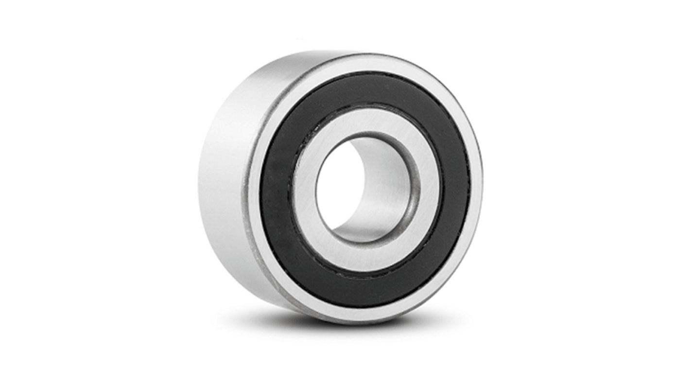 RS PRO 3201-B-2RSR-TV Double Row Angular Contact Ball Bearing- Both Sides Sealed 12mm I.D, 32mm O.D