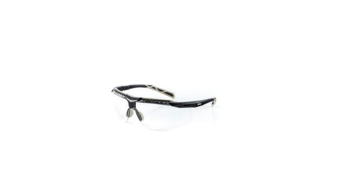 Riley FLUX Anti-Mist UV Safety Spectacles, Grey Polycarbonate Lens