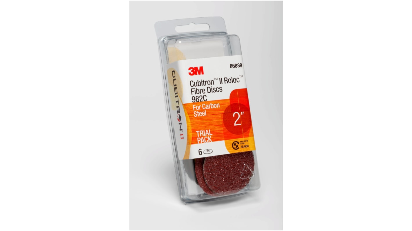 3M Cubitron II Ceramic Flap Disc, 76mm, 36+ Grade, 483μm Grit, 1 in pack