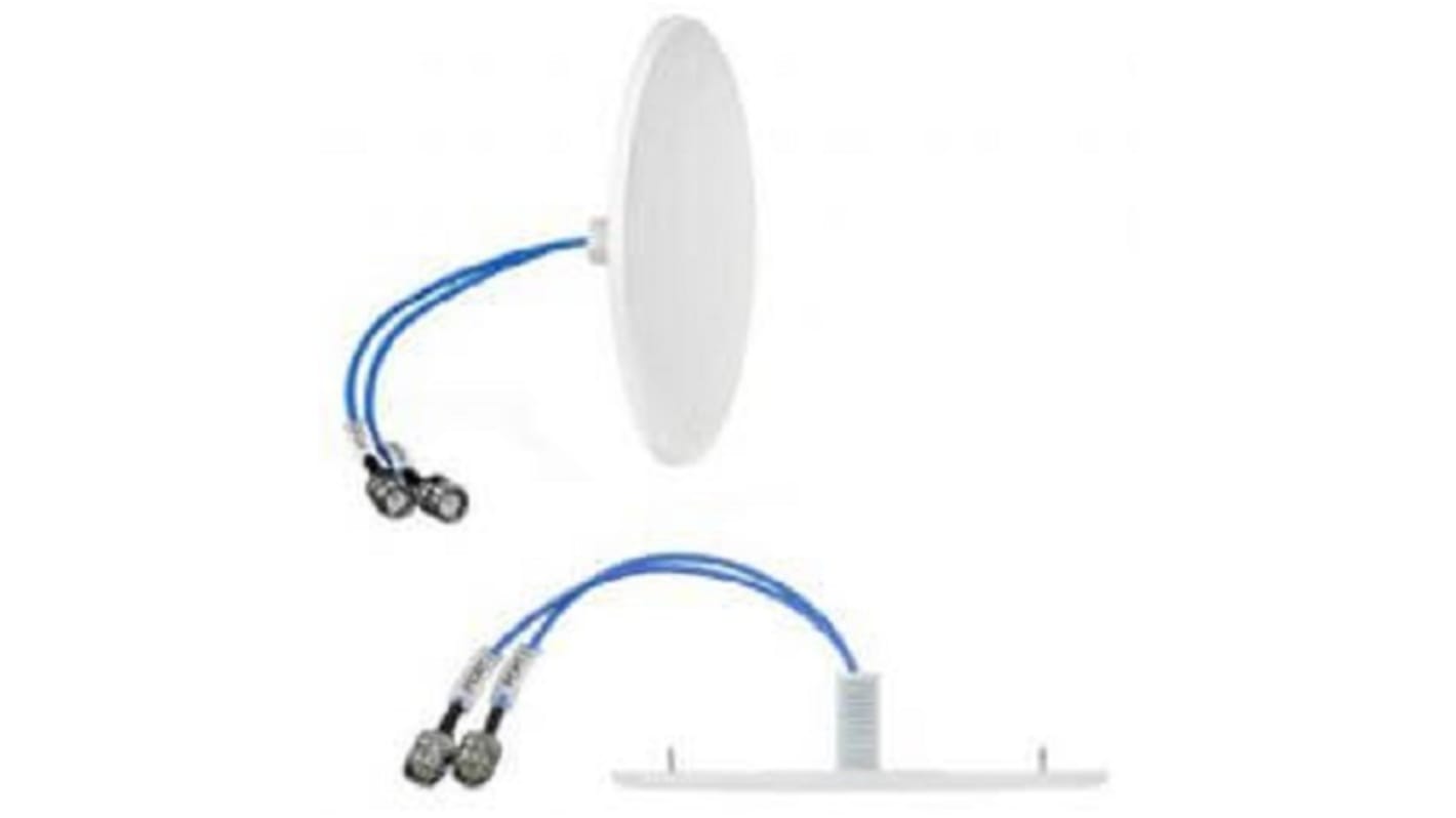 Omnidirectionnelle Antenne multi-bandes Laird External Antennas CFD69716P-30D43F Plafond Plaque, Interne Femelle 4.3 -