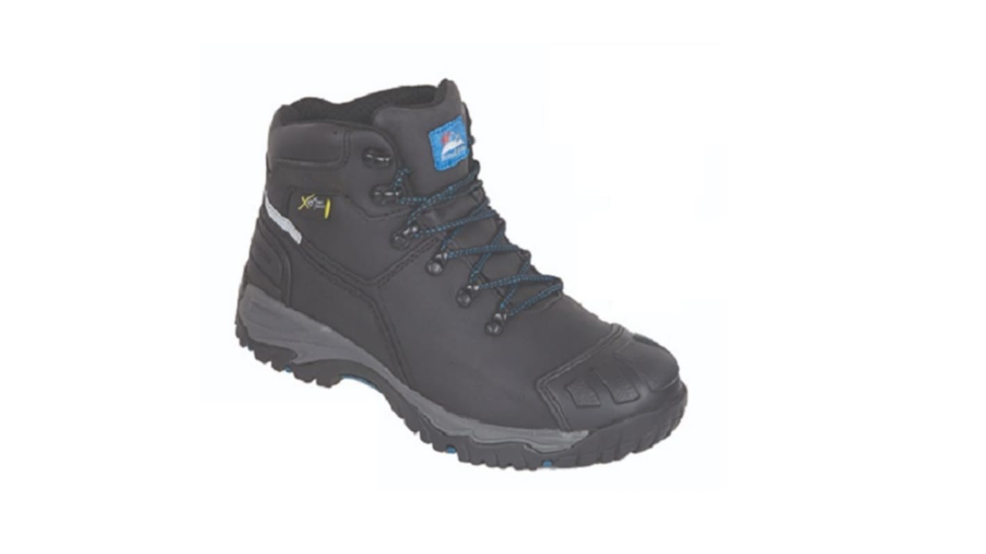 Himalayan Black Steel Toe Capped Unisex Safety Boots, UK 8, EU 42